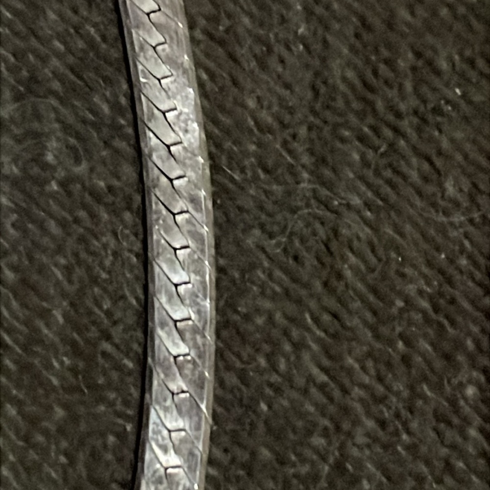 .925 Sterling HERRINGBONE LINK CHAIN BRACELET real solid Silver Fine Jewelry